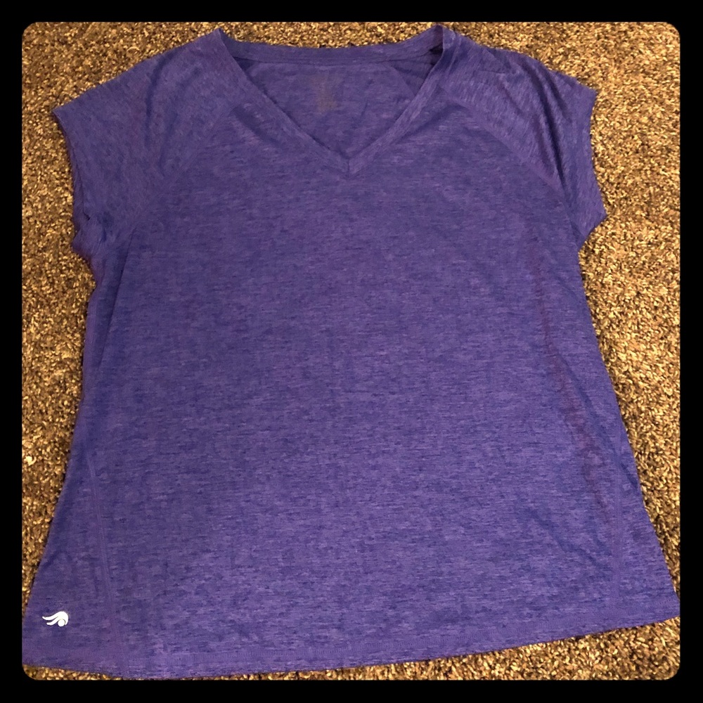 Purple workout shirt